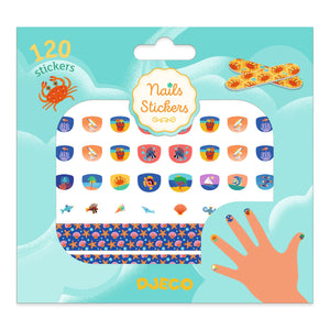 DJECO-DJ09244-Adhesivos para uñas - Mediterráneo