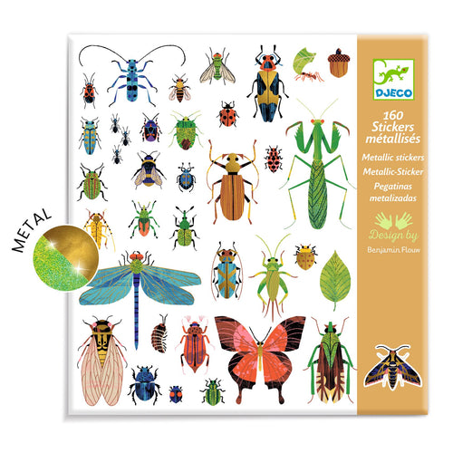 DJECO-DJ09282-Pegatinas metalizadas - Microcosmos