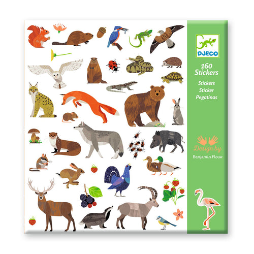 DJECO-DJ09285-Pegatinas - Fauna