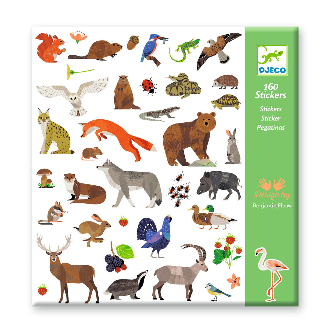 DJECO-DJ09285-Pegatinas - Fauna