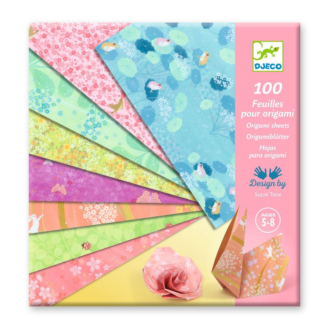 DJECO-DJ09303-Hojas para origami  - Haru