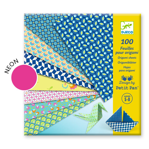 DJECO-DJ09304-Hojas para origami - Natsu