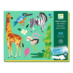 DJECO-DJ09351-Papel marmolado - Colorful