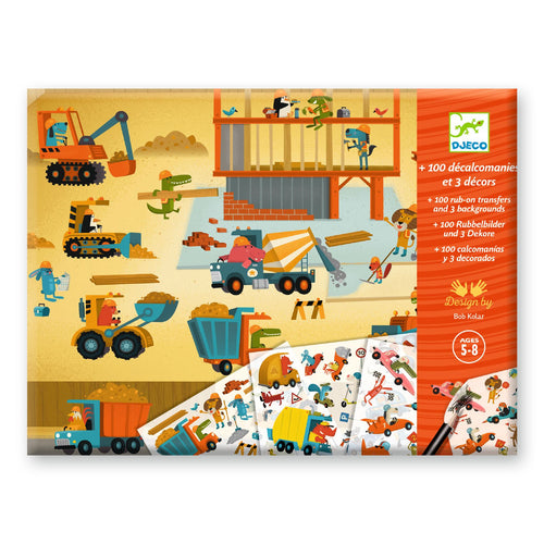DJECO-DJ09357-Kit de calcomanías - Asfalto