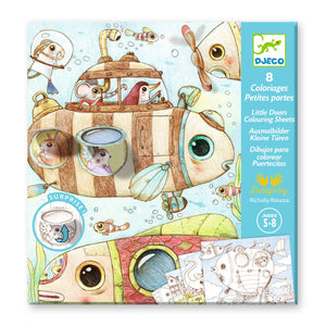 DJECO-DJ09684-Dibujos para colorear - El viaje de Malo