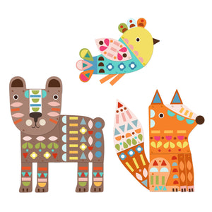 DJECO-DJ09895-Crear con papel - Tres animales gigantescos