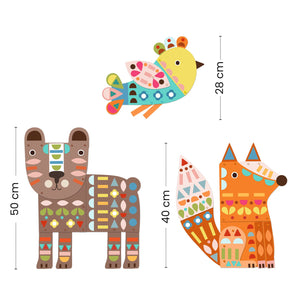 DJECO-DJ09895-Crear con papel - Tres animales gigantescos