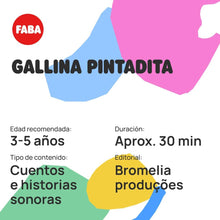 Cargar imagen en el visor de la galería, FABA-FFE15101-Personajes sonoros - Gallina pintadita
