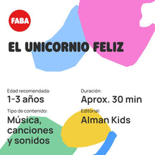 Cargar imagen en el visor de la galería, FABA-FFL30001-Personajes sonoros - El unicornio feliz
