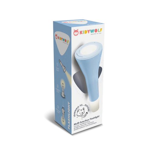 KIDYWOLF-FLASHLIGHT-BU-Linterna azul 3 en 1  - KIDYFLASHLIGHT