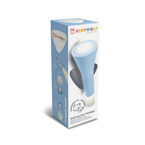 KIDYWOLF-FLASHLIGHT-BU-Linterna azul 3 en 1  - KIDYFLASHLIGHT