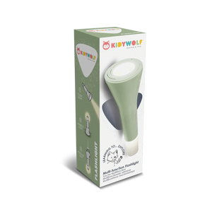 KIDYWOLF-FLASHLIGHT-GR-Linterna Verde 3 en 1 - KIDYFLASHLIGHT
