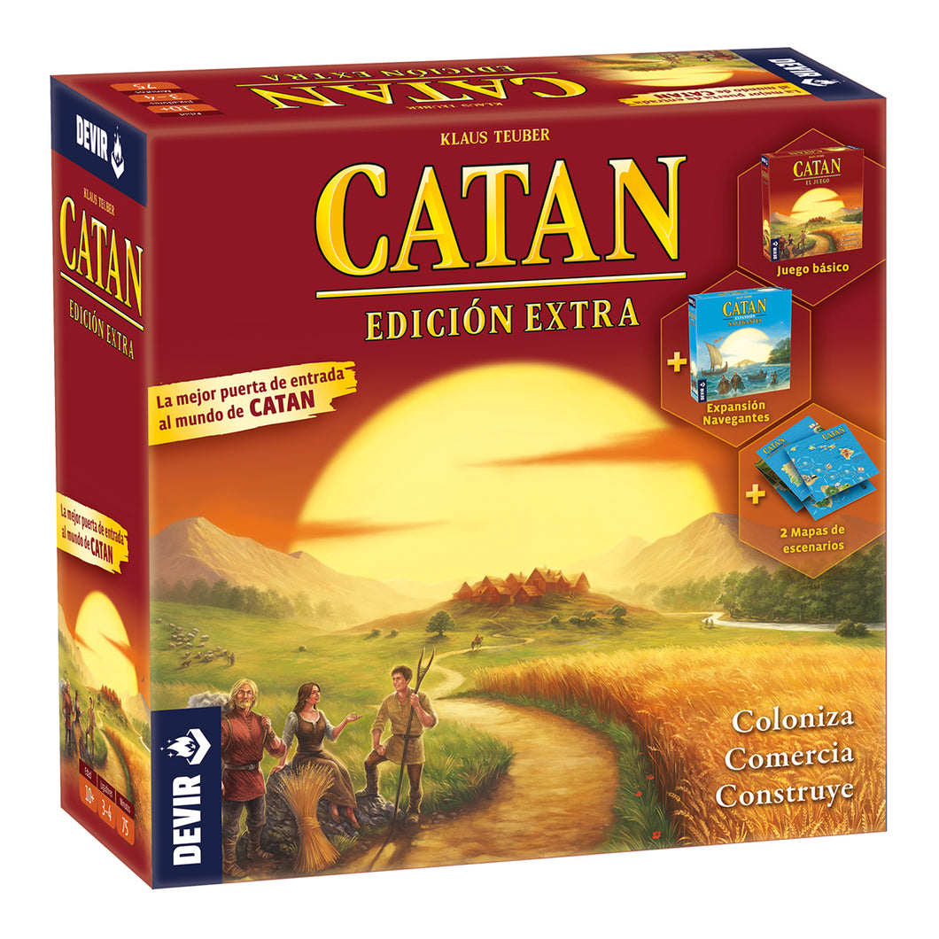 DEVIR-9624559-Juego de mesa - Catan Extra