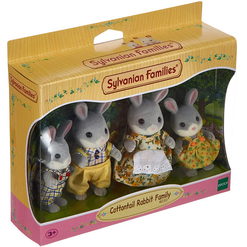 Sylvanian-4030-Familia de Conejos Algodón