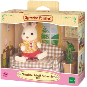 Sylvanian-5013-Papá Conejo Chocolate con set de muebles