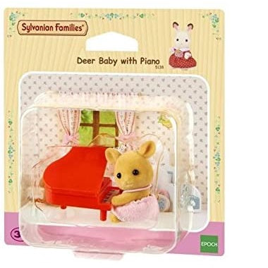 Sylvanian-5138-Bebé ciervo con piano