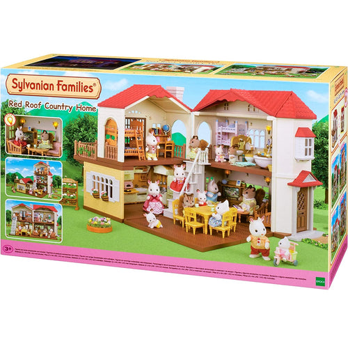 Sylvanian-5302-Casa de campo con luces y techo rojo