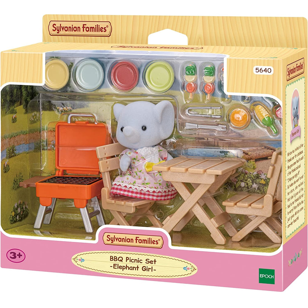 Sylvanian-5640-Set de barbacoa con Elefante