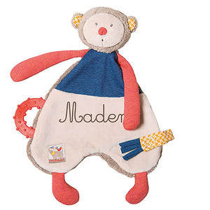 Moulin Roty-658014-Doudou con soporte para chupete - Mono Papoum