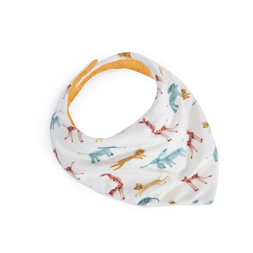 Moulin Roty-669271-Babero bandana amarillo - Baobab