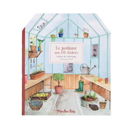 Moulin Roty-712604-Cuaderno de pegatinas - El Jardinero