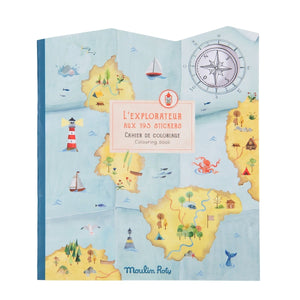 Moulin Roty-712605-Cuaderno de pegatinas - El Explorador