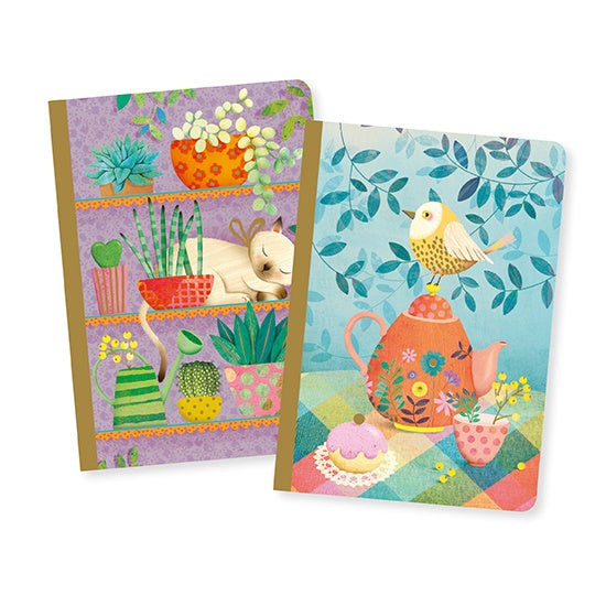 Cuadernos Marie (2 unidades) - Gato y Pájaro