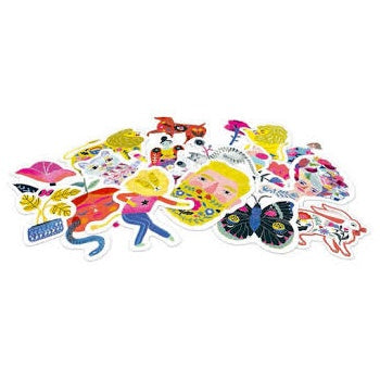 DJECO-DD03712-Stickers Sarah (50 unidades) - Naturaleza