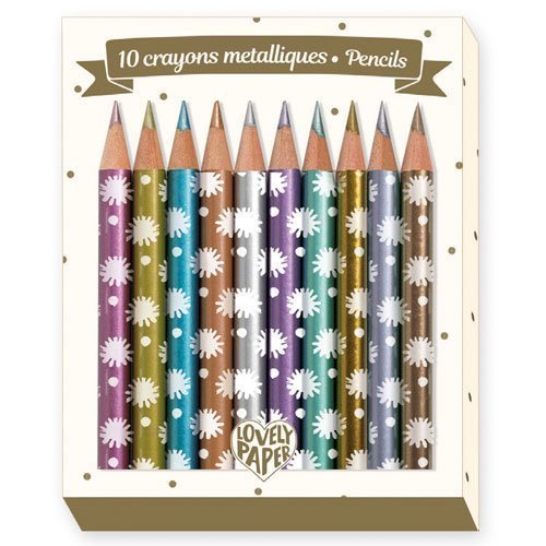 DJECO-DD03730-Mini lápices metálicos - Chichi
