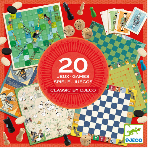 DJECO - DJ05219 - Juegos de mesa - 20 clásicos