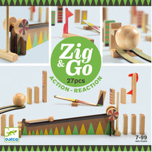 Cargar imagen en el visor de la galería, DJECO-DJ05641-Juego de acción y reacción - Zig &amp; Go - 27 pcs
