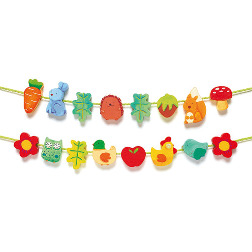 DJECO-DJ06167-Cordones con formas - Filanature