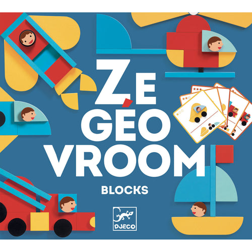 DJECO-DJ06436-Juego para armar - Ze Geo Vroum