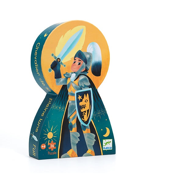 Rompecabezas silueta Caballero de Luna Llena – TEKO Juegos con