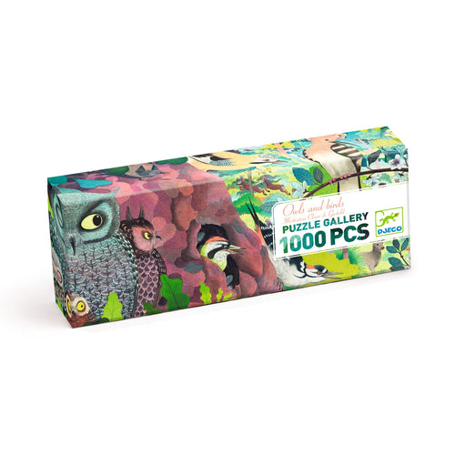DJECO-DJ07644-Rompecabezas - Búhos y aves