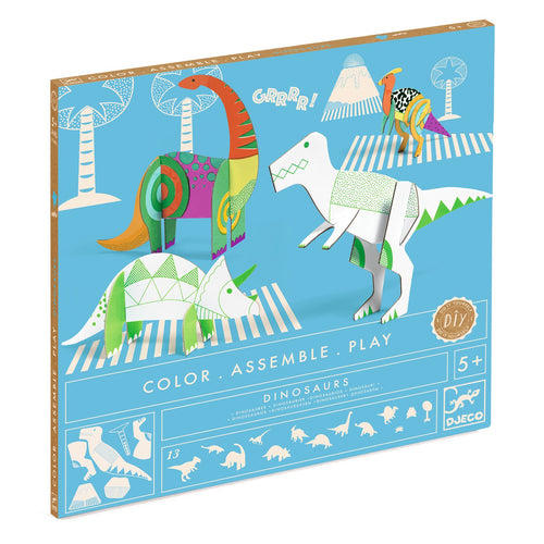 DJECO-DJ08004-Kit creativo - Dinosaurios