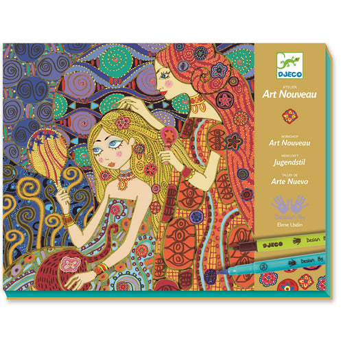 DJECO-DJ08607-Kit para pintar - Art nouveau
