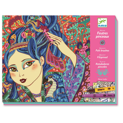 DJECO-DJ08613-Kit de arte - Niñas de cerezo