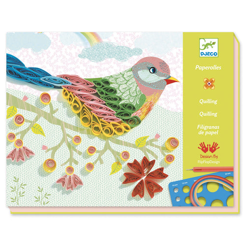 DJECO-DJ08621-Kit de quilling - Temporadas espirales