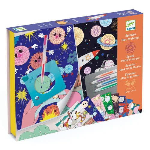 DJECO-DJ08736-Kit de arte - Espirales