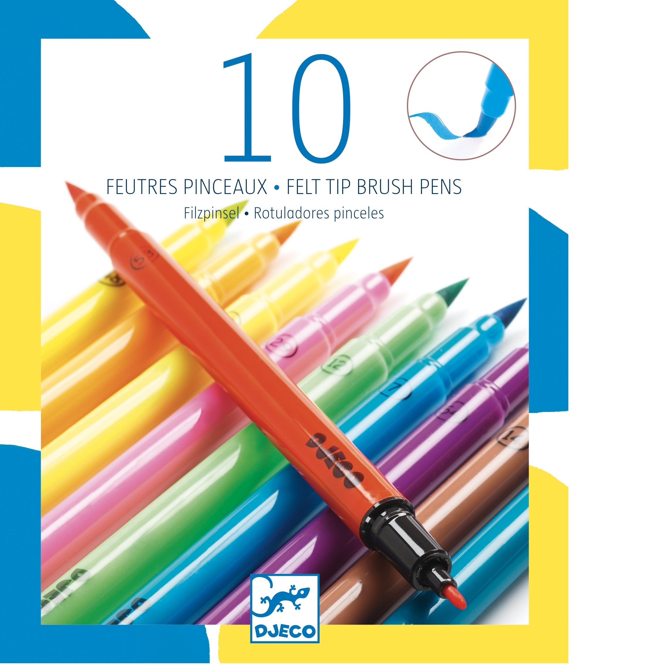 Marcadores de fieltro (10 unidades) - Colores Pop