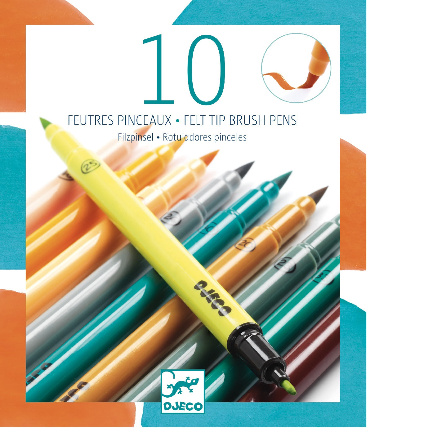 Marcadores de fieltro (10 unidades) - Colores terciarios