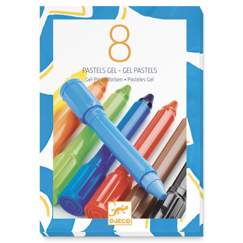 DJECO-DJ08812-Lápices de gel (8 unidades) - Colores pasteles
