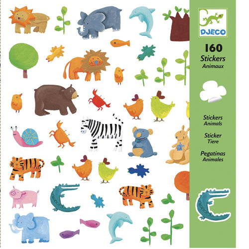 DJECO-DJ08841-Stickers - Animales