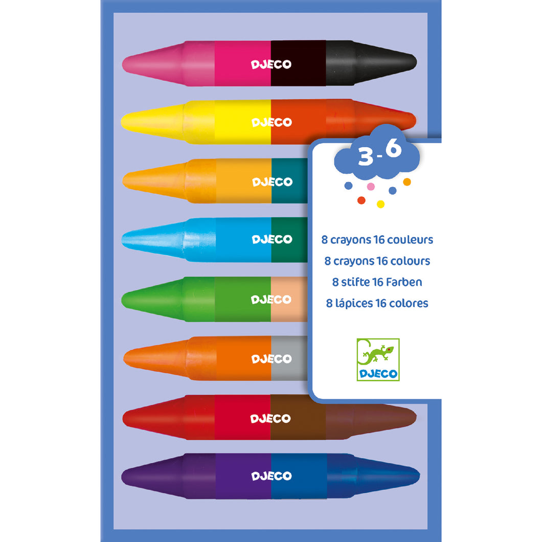 Crayolas doble color (8 unidades)