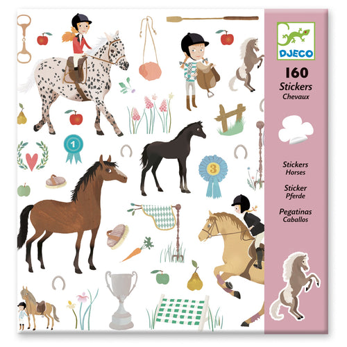 DJECO-DJ08881-Stickers - Caballos