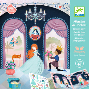 DJECO-DJ08954-Historia de pegatinas - Vida en el castillo