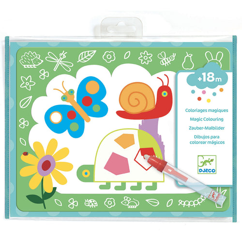 DJECO-DJ09067-Kit para colorear marcadores de agua - Garabatos mágicos