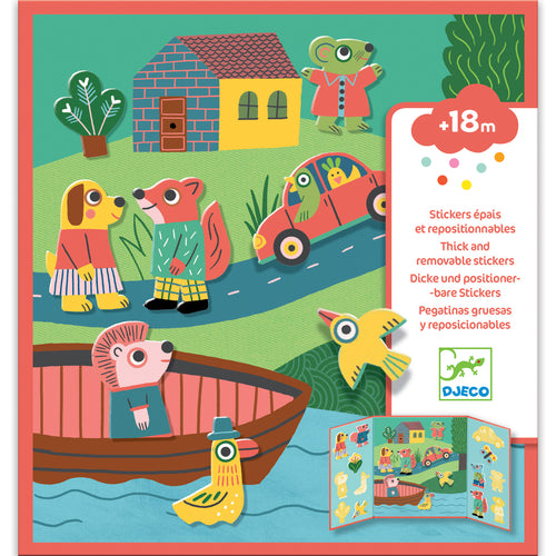 DJECO-DJ09071-Stickers - Animales