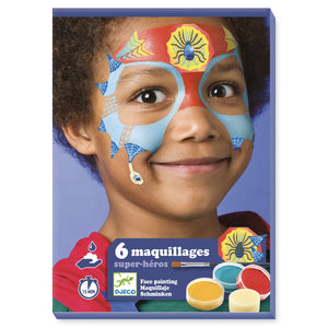 DJECO-DJ09200-Pintura facial - Super héroes